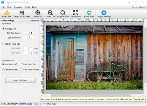 Conpsoft PhotoSplitter主界面截图【图】